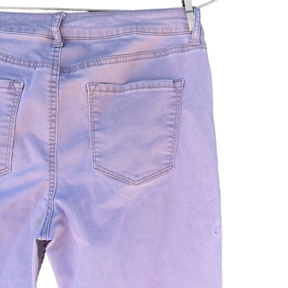 Rewash Mauve Jeggings Cut Off Crop AnkleLight Pink Jeans Size 11 - Picture 11 of 13